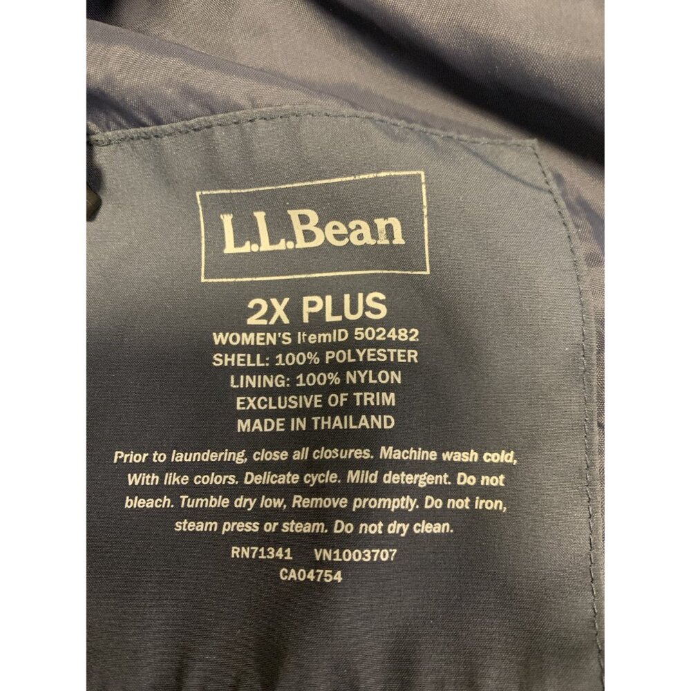 L.L. Bean Hooded Outdoor Hiking Jacket Size 2X Plus - Picture 4 of 8